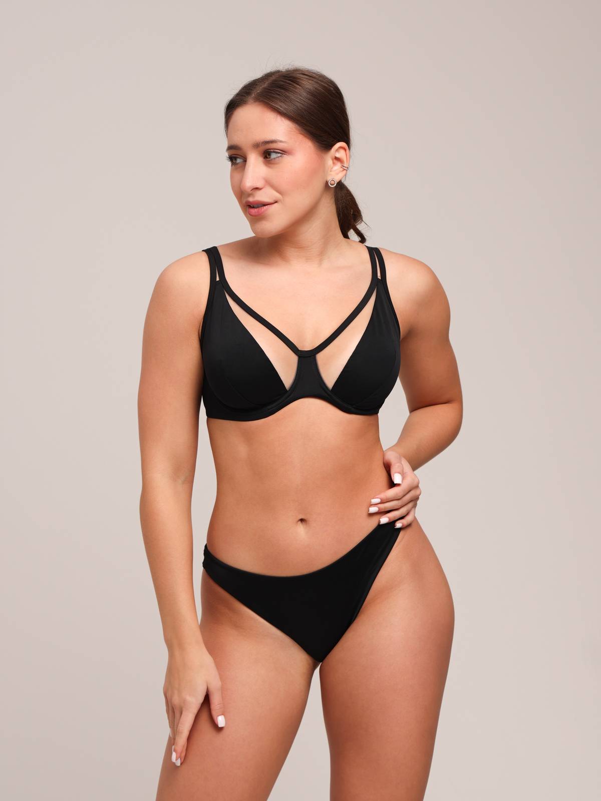 Купальный лиф мягкая чашка на каркасах ZE:BRA_933002-26_черный